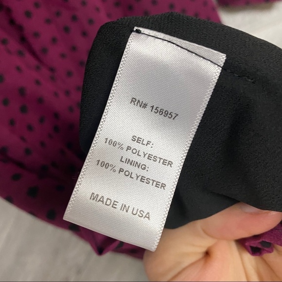 Wukogals Willow Chiffon Asymmetrical Dress Merlot - Picture 10 of 12